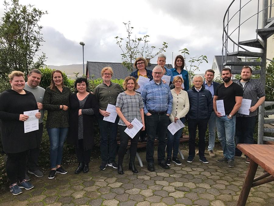 Førleikametingarstarvsfólk fingu prógv