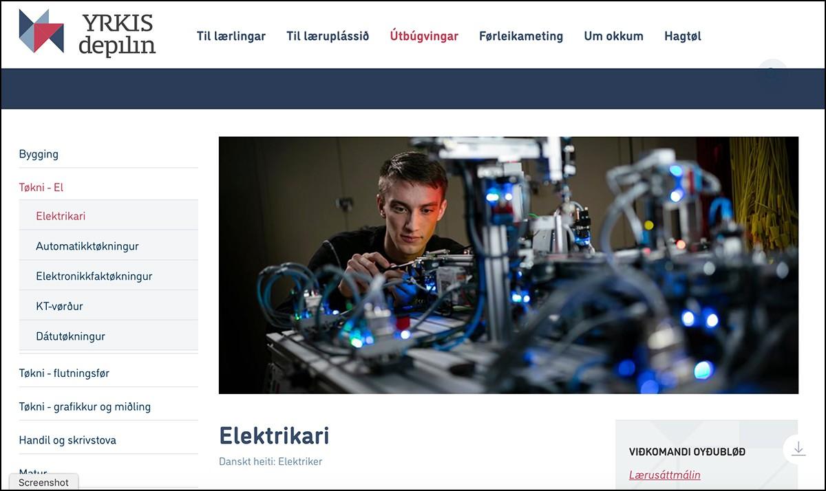 Finn eina yrkisútbúgving